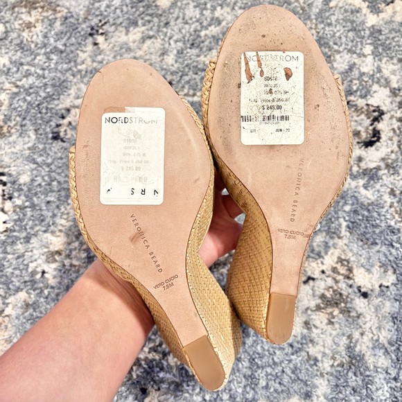 Veronica Beard Dali Raffia wedge sandal - Picture 11 of 12